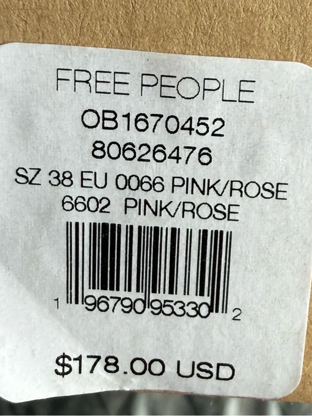Free People Borderline Western Leather Boots Pink/Rose NIB 8.5 (38.5) ret $178 - Picture 9 of 10